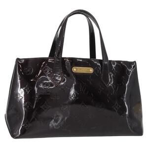 LOUIS VUITTON Monogram Vernis Wilshire PM Bag Amarante M93641 LV Auth BA8609